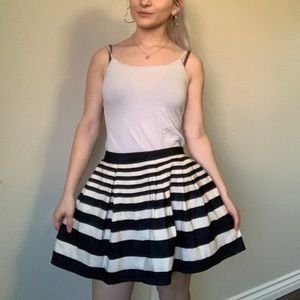 Black Striped Skirt